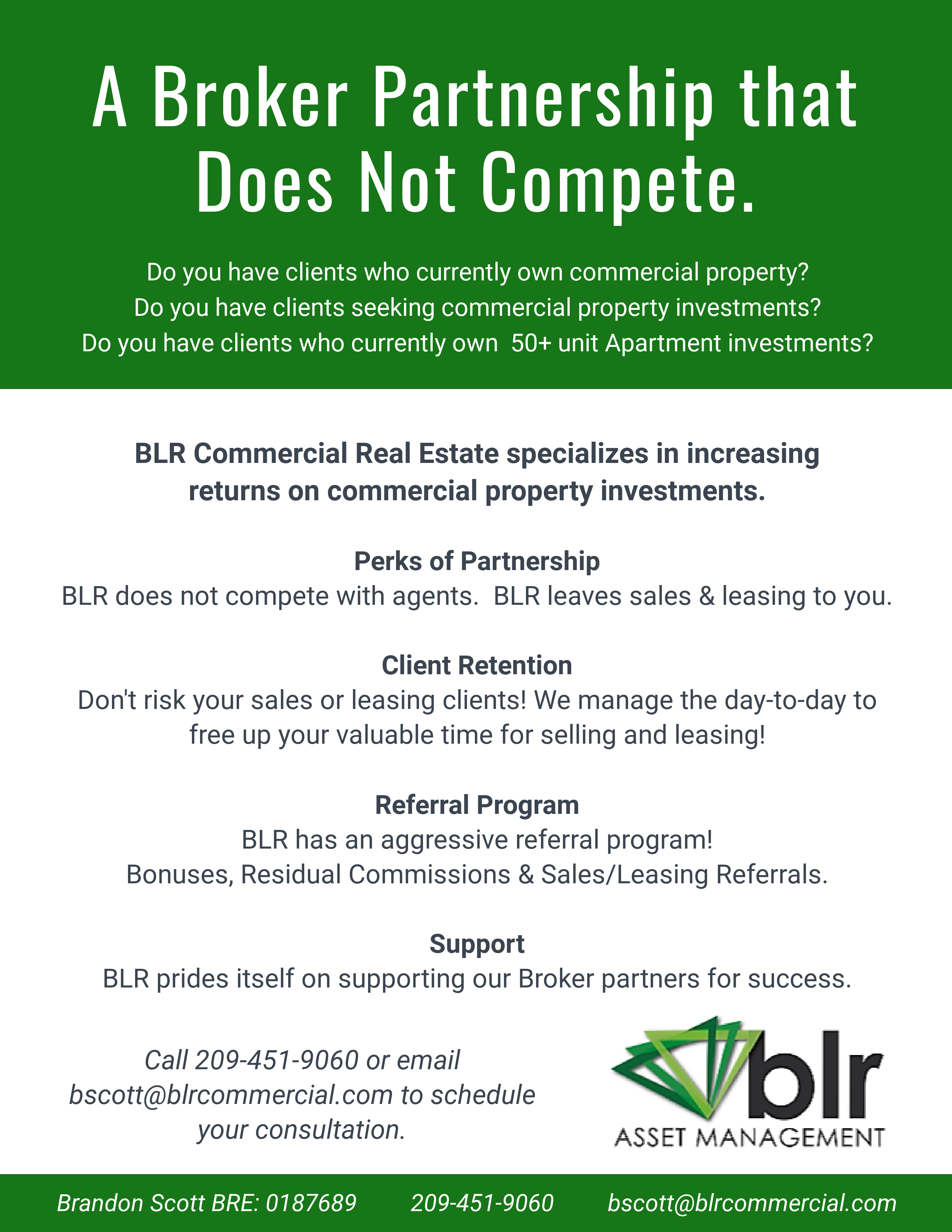 Broker partnership flyer